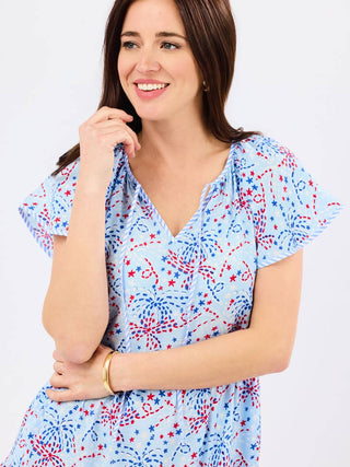 Lillian Star Spangled Blue Dress