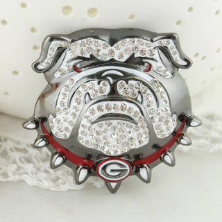 Georgia Bulldogs Crystal Logo Pin