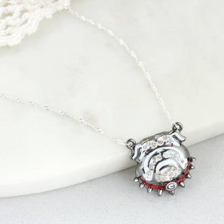 16" Georgia Bulldogs Crystal Logo Necklace | Uga | Go Dawgs!