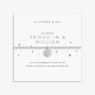 A Little 'Friend In A Million' Bracelet • Silver Tone
