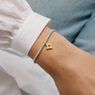 A Little 'There's No Better Friend Than You' Bracelet • Silver & Gold Tone