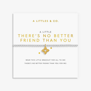 A Little 'There's No Better Friend Than You' Bracelet • Silver & Gold Tone