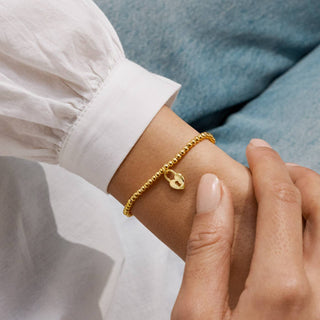 A Little 'Life Is Tough But So Are You' Bracelet • Gold Tone