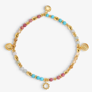 Affirmation Card 'Positivity' Bracelet • Gold Toned