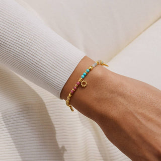 Affirmation Card 'Positivity' Bracelet • Gold Toned
