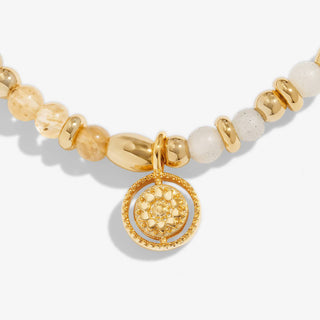 Affirmation Card 'Positivity' Bracelet • Gold Toned