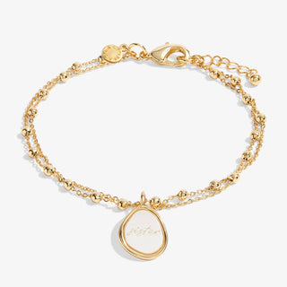 My Moments 'Just For You Wonderful Sister' Bracelet • Gold
