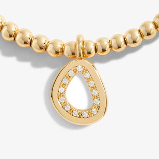 A Little 'Fearless' Bracelet • Gold Tone