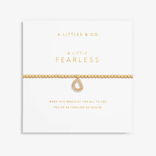 A Little 'Fearless' Bracelet • Gold Tone