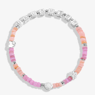 Happy Little Moments 'Daughter' Bracelet In Silver Plating