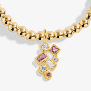 A Little 'Happiest Of Birthdays' Bracelet In Gold-Tone Plating