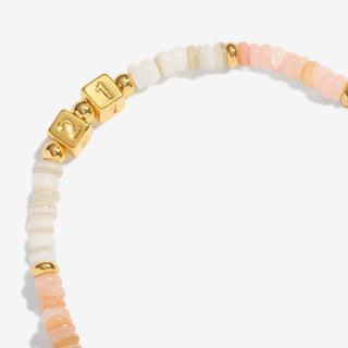 Happy Little Moments '21st Birthday' Bracelet In Gold-Tone Plating