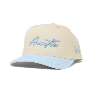 Auntie Snapback Hat • Retro Powder Blue/Natural