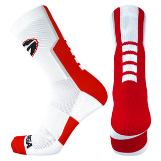 Georgia Bulldogs White Sports Performance Socks