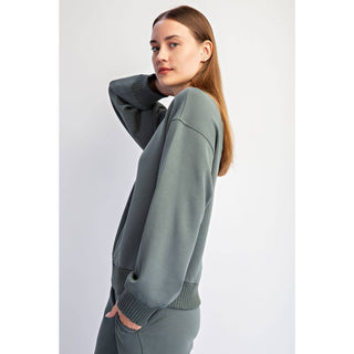Modal Scuba Luxe Crew Neck • Sage Leaf