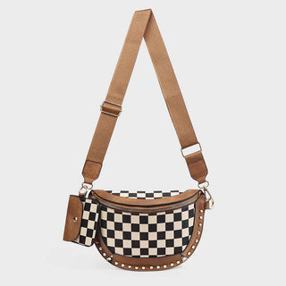 Checkerboard Classic Chest Crossbody Shoulder Bag