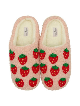 Simply Fuzzy Strawberry Slippers