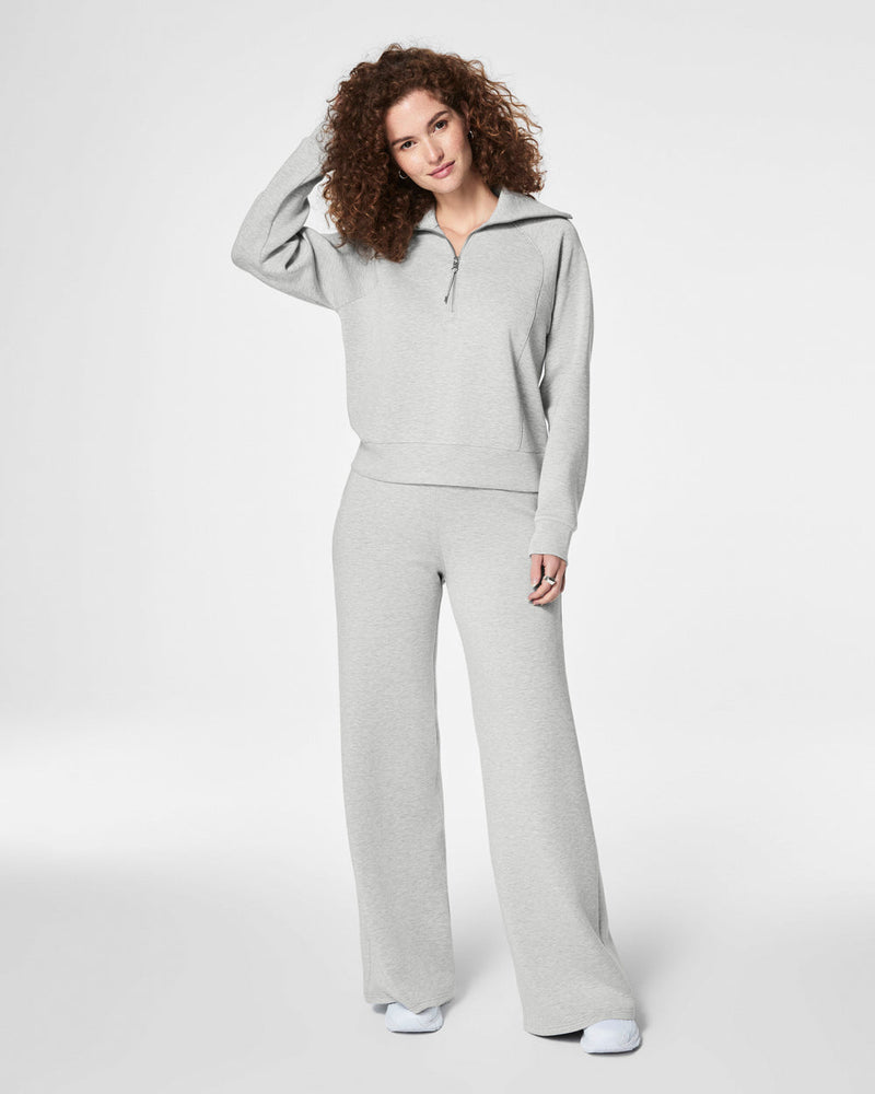 SPANX® AirEssentials Wide Leg Pant • Light Grey Heather