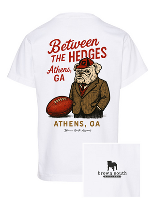 Youth Serious Business Between The Hedges Tee • White