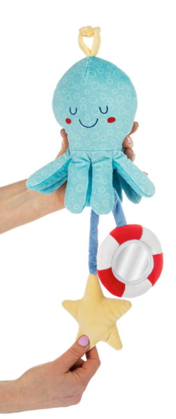 Octopus Musical Pull-Down Toy