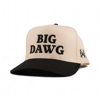 Big Dawg Snapback Hat • Natural/Retro Black