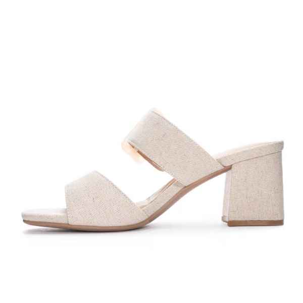 Betty Block Heel • Natural