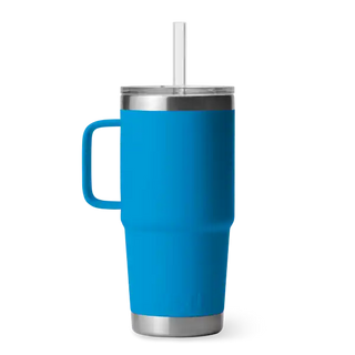 Rambler® 25oz Mug with Straw Lid • Big Wave Blue