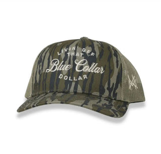 Blue Collar Dollar Snapback Hat • Camo