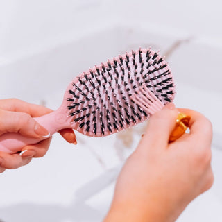 Boar Bristle Hair Brush • Bubblegum Pink