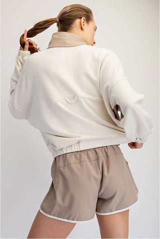 French Terry Playful Set • Bone/Lt Mocha