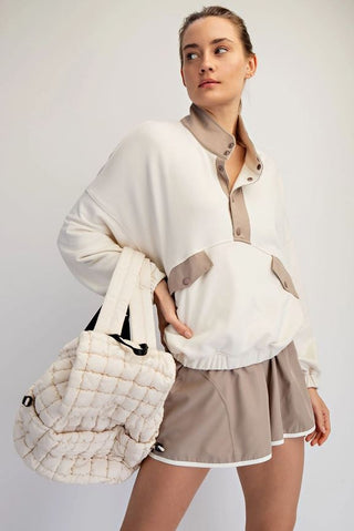 French Terry Playful Set • Bone/Lt Mocha