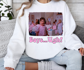 Boys... Ugh Sweatshirt • White