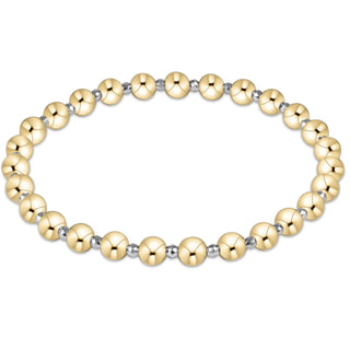 Bright Silver Faceted Hematite Grateful Pattern 5mm Bead Bracelet