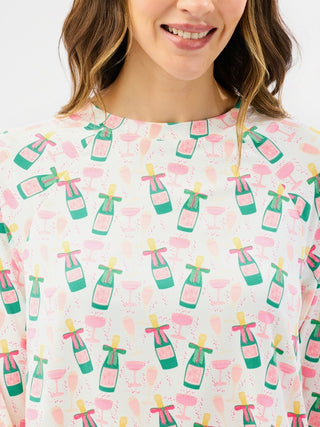 Annie Pajama Shorts Set • Champagne Toast