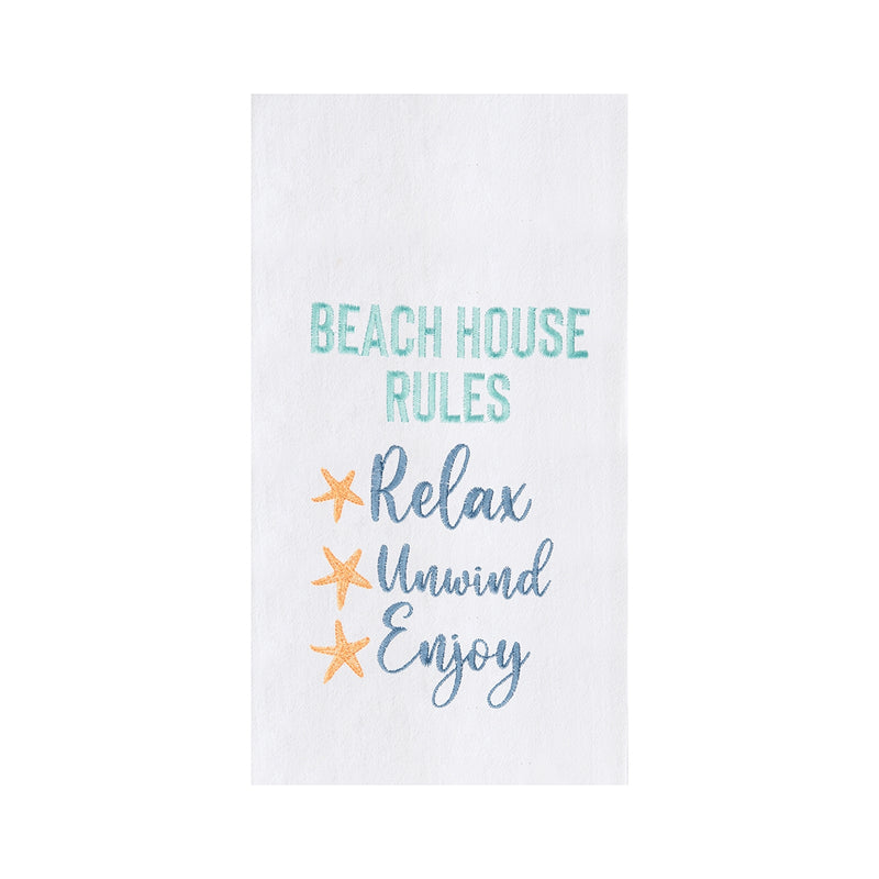 Beach House Rules Towel