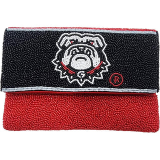 Georgia Bulldogs Beaded Mini Crossbody Bag