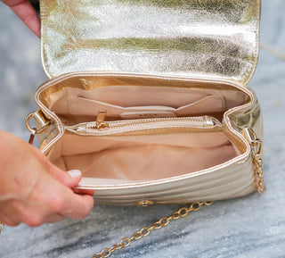 Brandy Crossbody • Glimmer Gold
