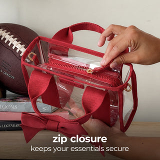 Clear Stadium • Varsity Red Bow