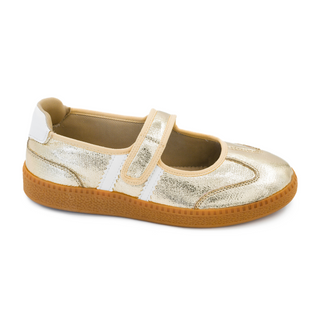 Calm Down Mary Jane Sneaker By Corkys • Gold