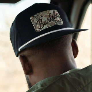 Snap Back Cap • Camo Patch Black