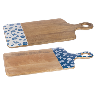 Blue Shell Cutting Board with Handle