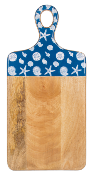 Blue Shell Cutting Board with Handle