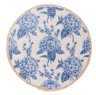 Round Hydrangea Placemat