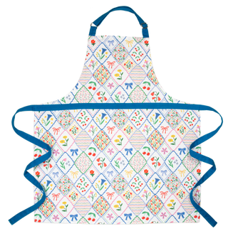 Colorful Floral & Patchwork Apron