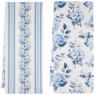 Blue Hydrangea Tea Towels