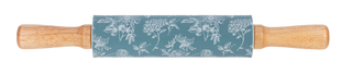 Blue Floral Toile Rolling Pin