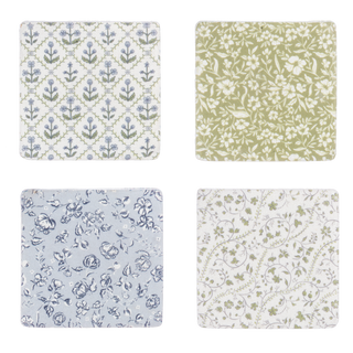 Vintage Floral Coaster Set