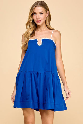 Chelsea Drop Waist Dress Royal Blue Chelsea Drop Waist Dress Royal Blue