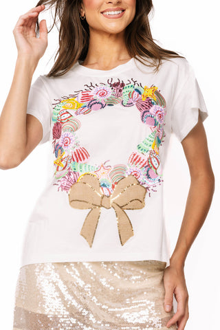 QOS Multi Shell Wreath Tee