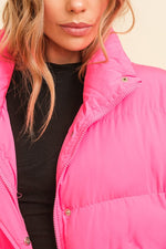 Riley Puffer Jacket • Hot Pink